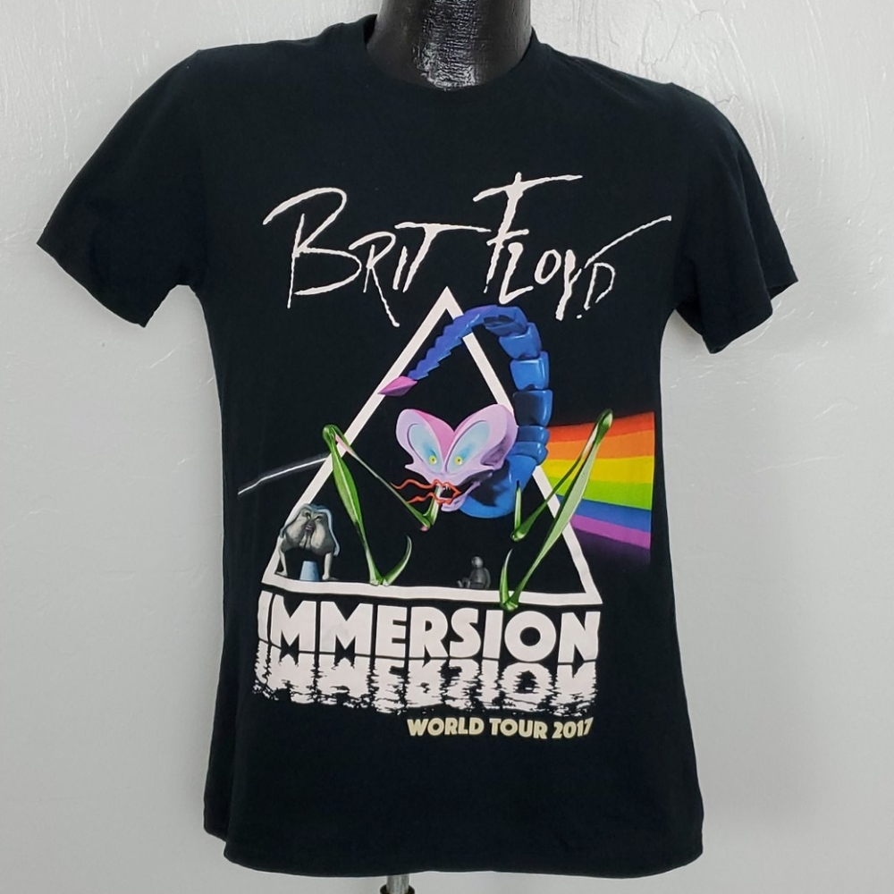 Brit Floyd Immersion world tour 2017 t-shirt top round neck women size S